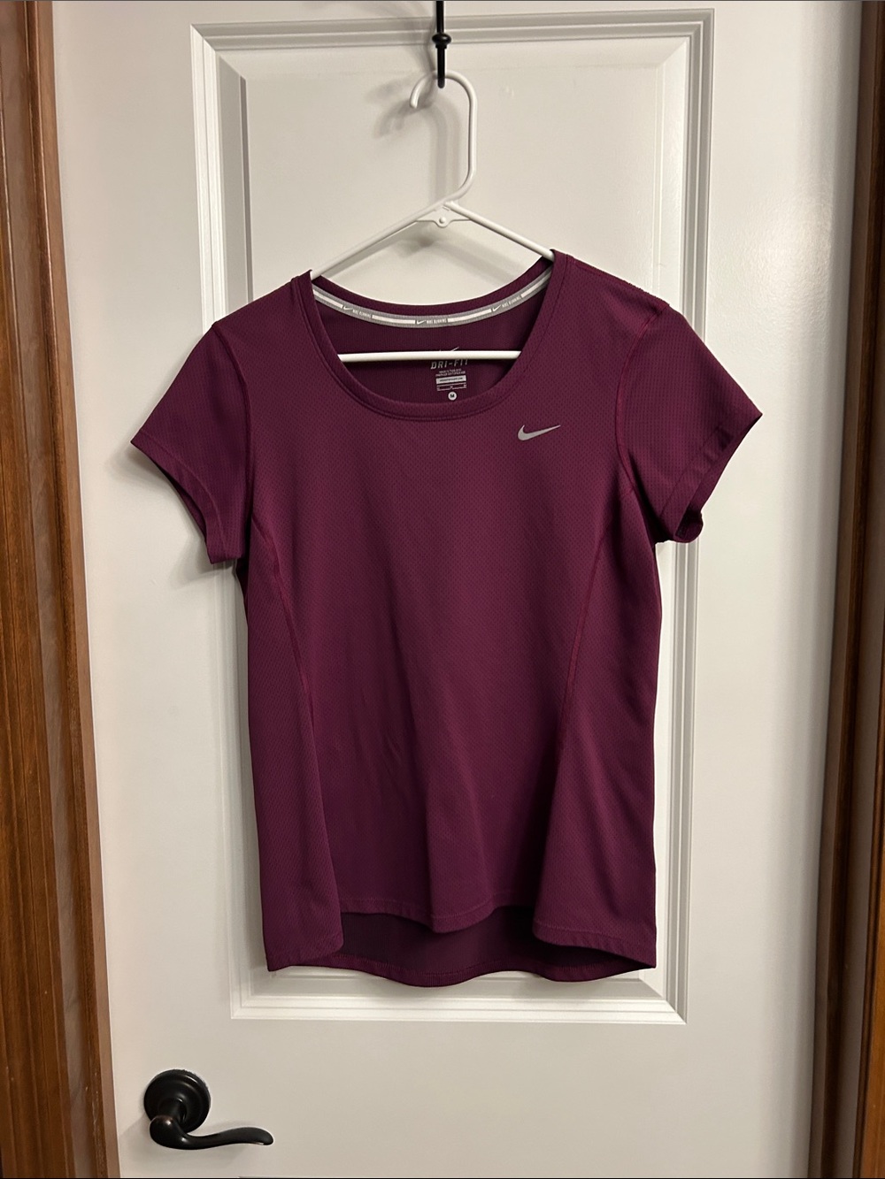 Nike Women's Short Sleeve Performance Tee in Berry Plum